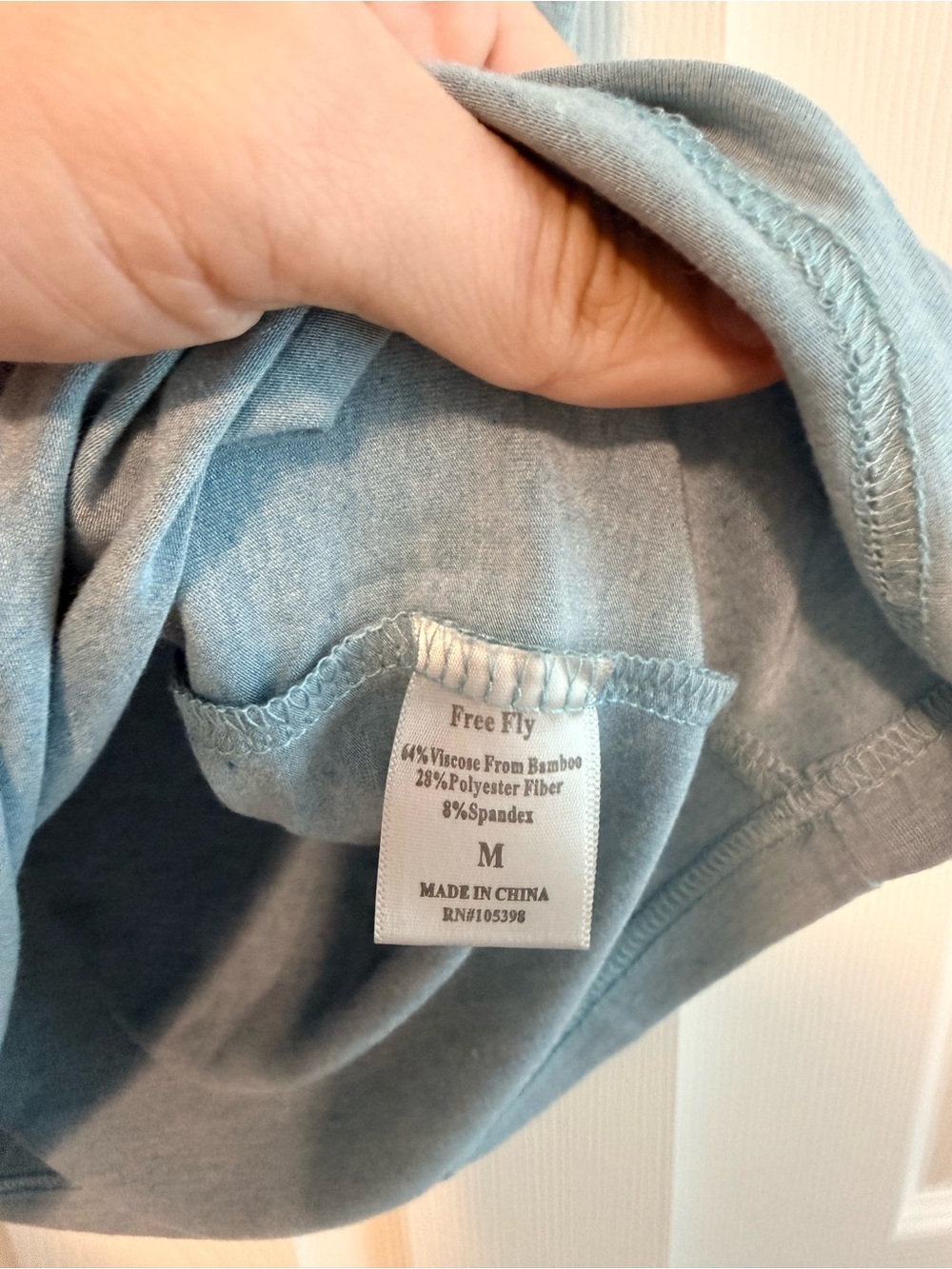 Free Fly Apparel Men's Short Sleeve Pocket Tee - Dusty Blue - Picture 5 of 6